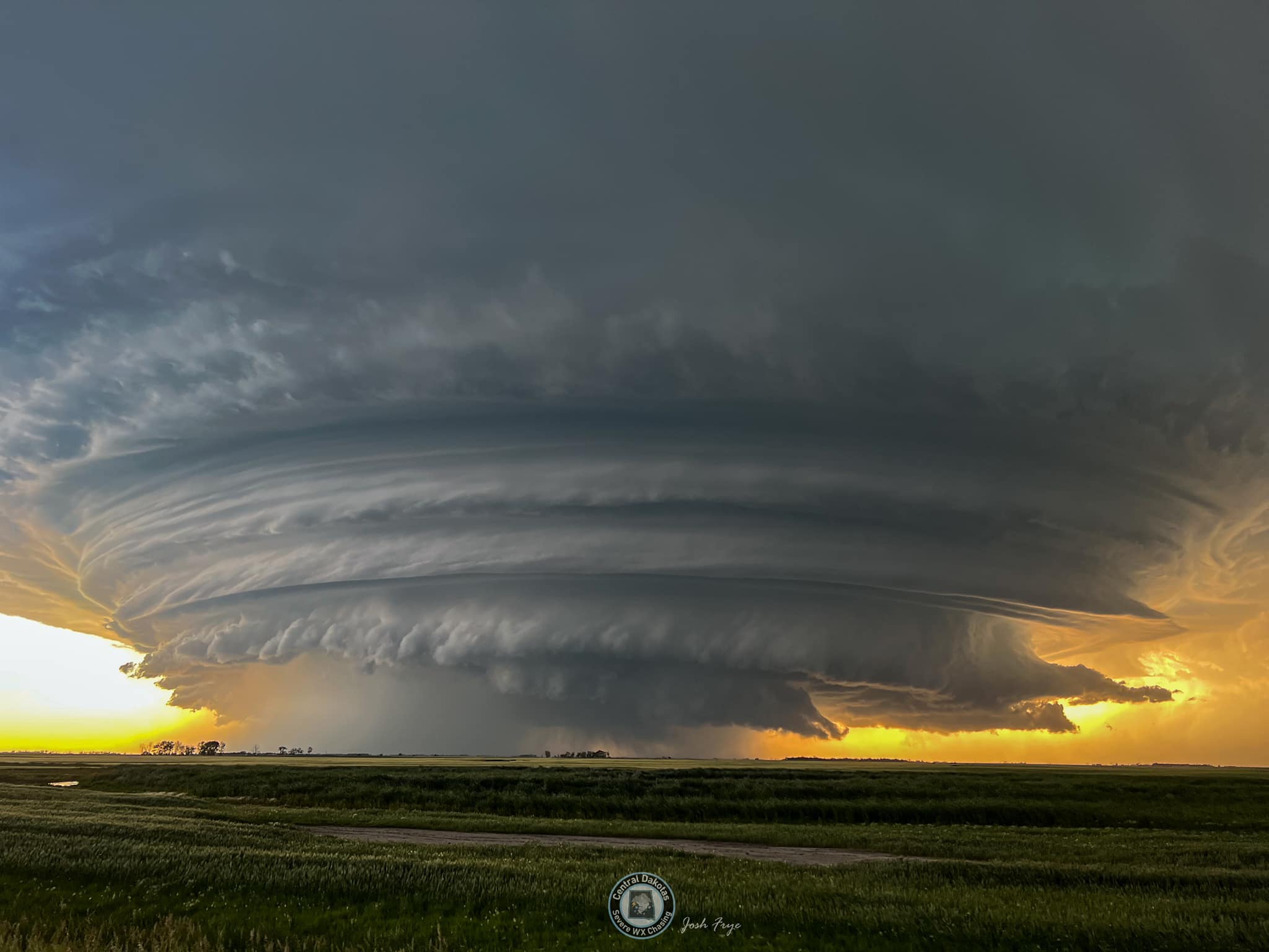 Tornado near Glenburn, North Dakota on July 22, 2022