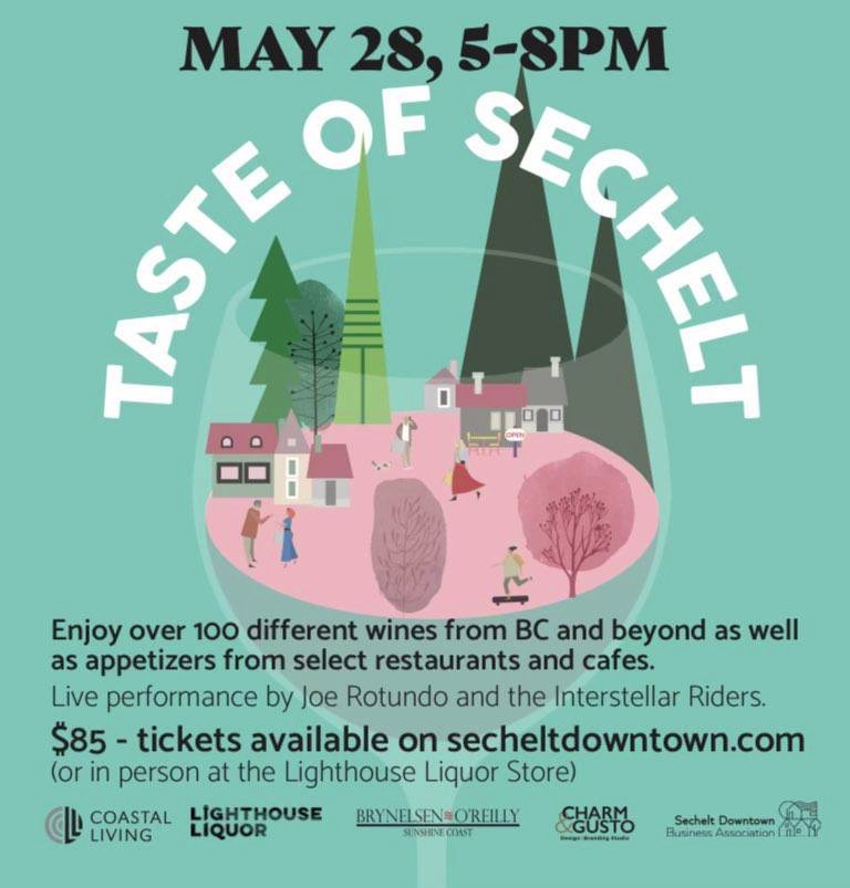 Sunshine - Saturday! Taste of Sechelt Evening Event 🍷🍷 Enjoy over 100 ...