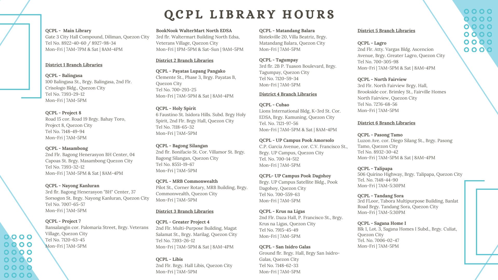 Quezon City Public Library | Facebook