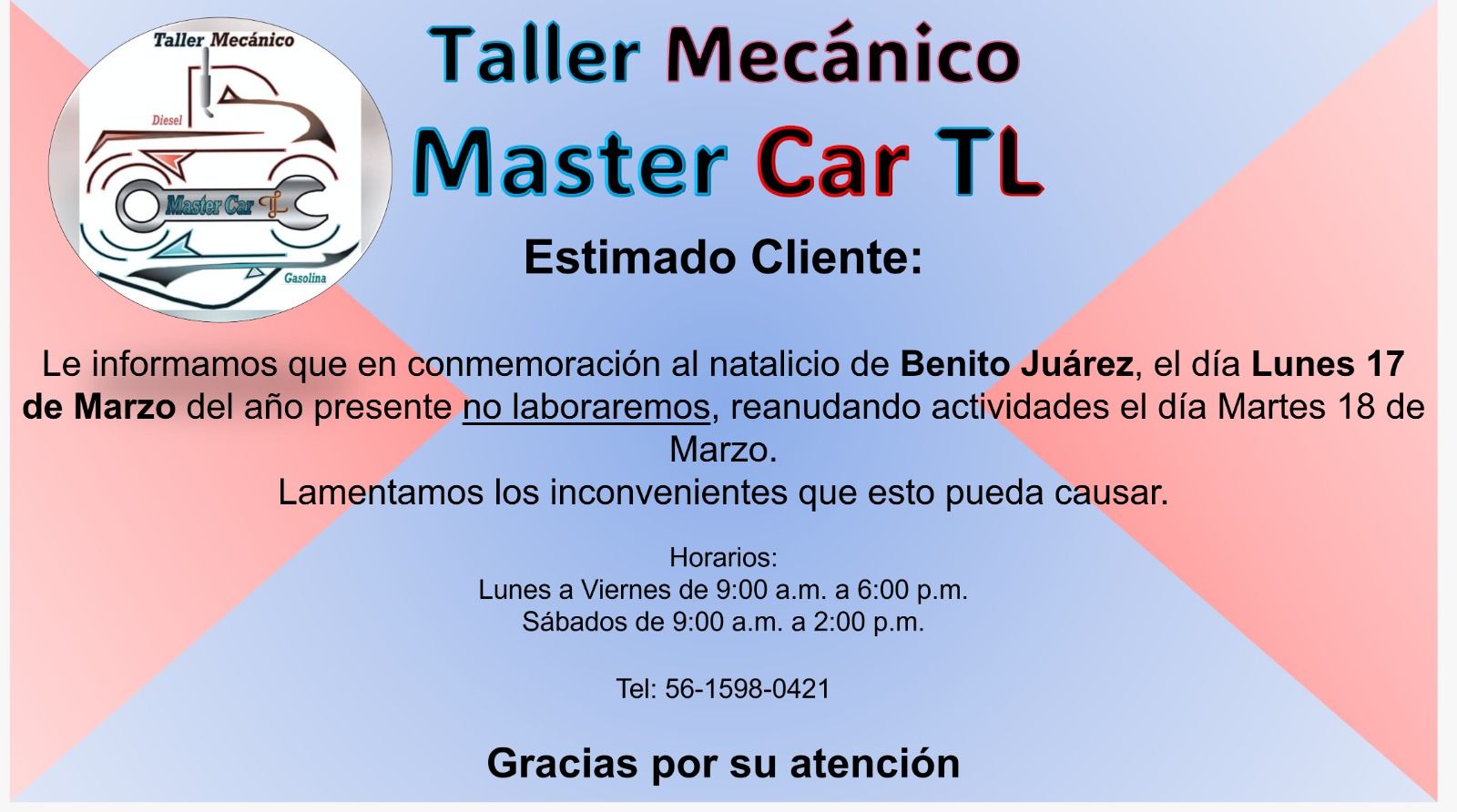Taller Mecánico Diesel y Gasolina 