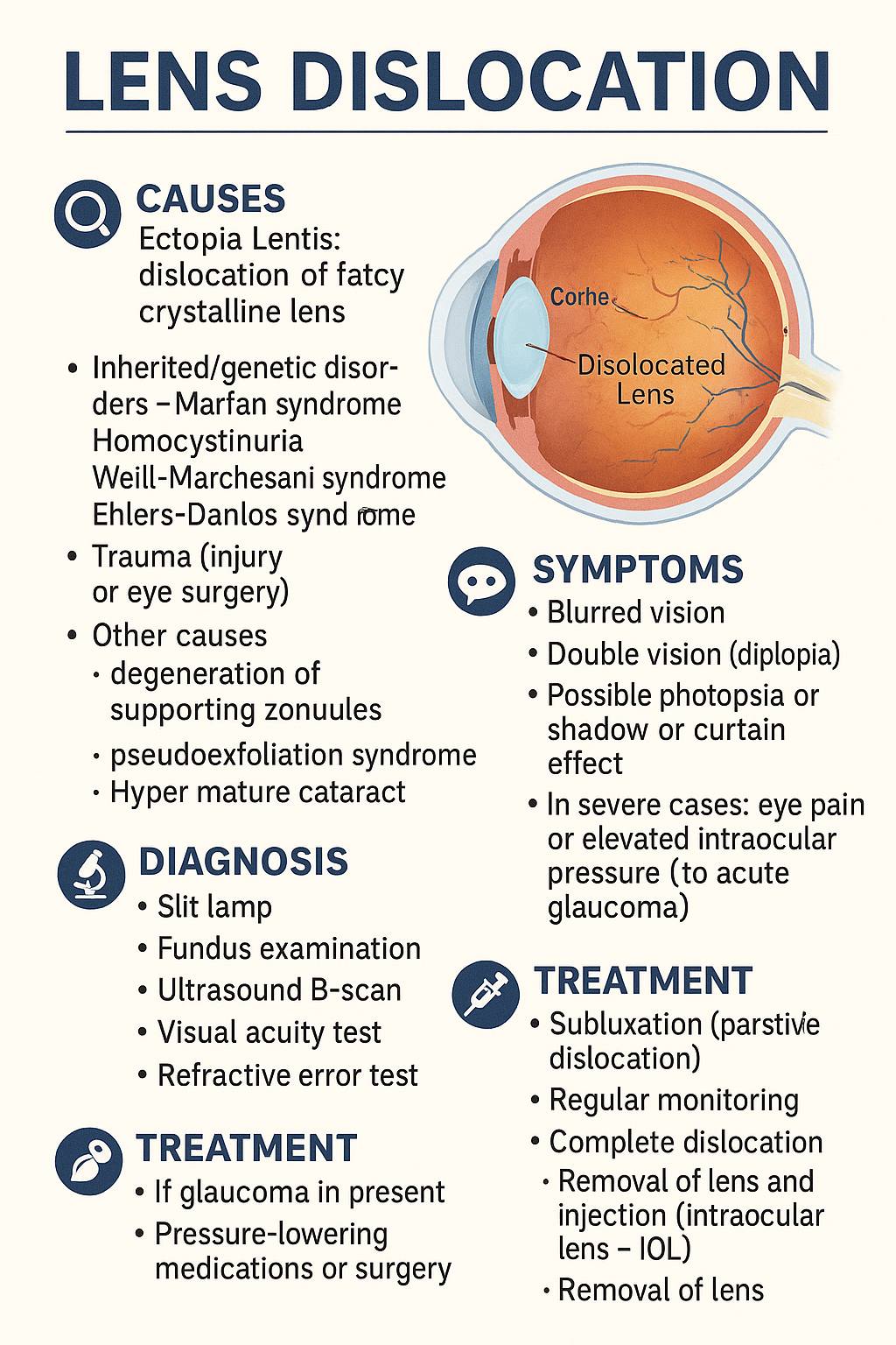 ภาวะLens dislocation... - อริย์ธัชคลินิกเวชกรรม จักษุ | Facebook
