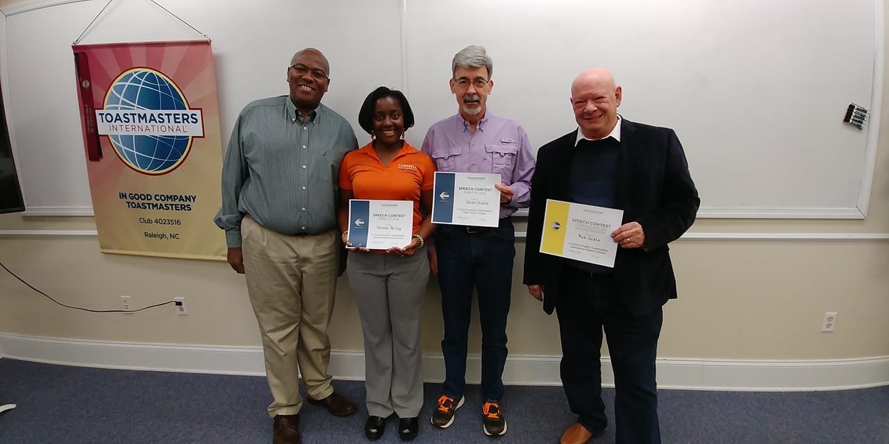 In Good Company Advanced Toastmasters | Raleigh NC