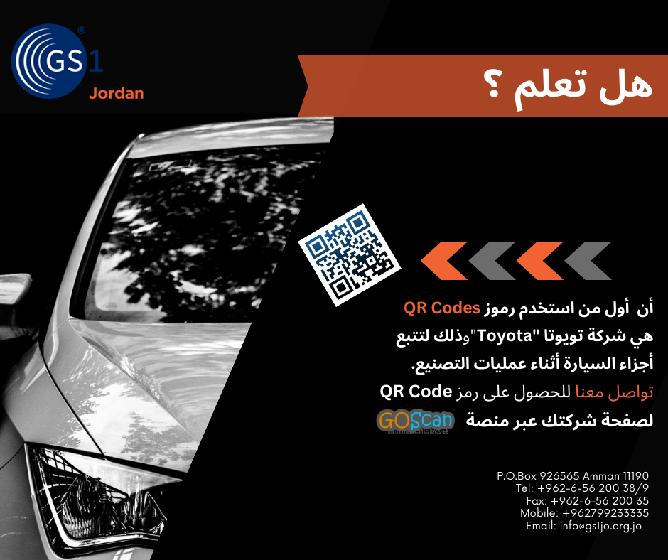 GS1 Jordan - تواصل معنا للحصول على رمز QR Code لصفحة شركتك... | Facebook