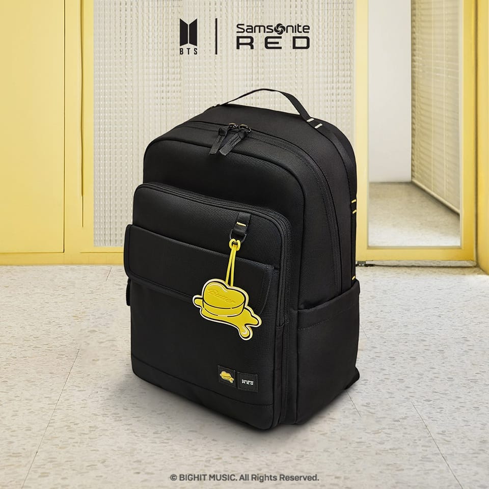 Be smooth like the new backpack from Samsonite Red x BTS Butter