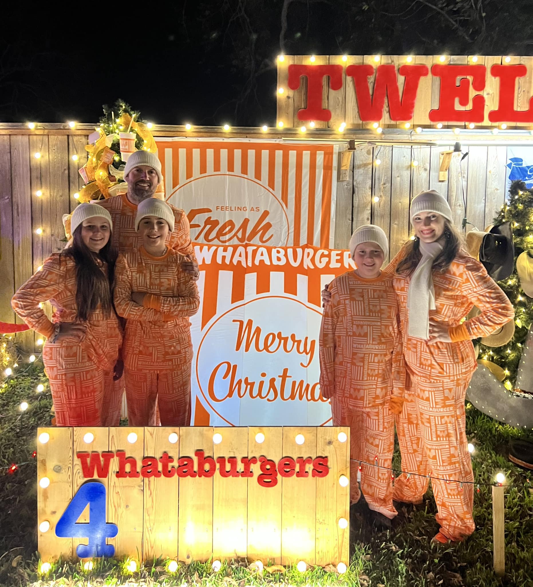 A family that Whataburgers... - Tinnin's Christmas Village | Facebook