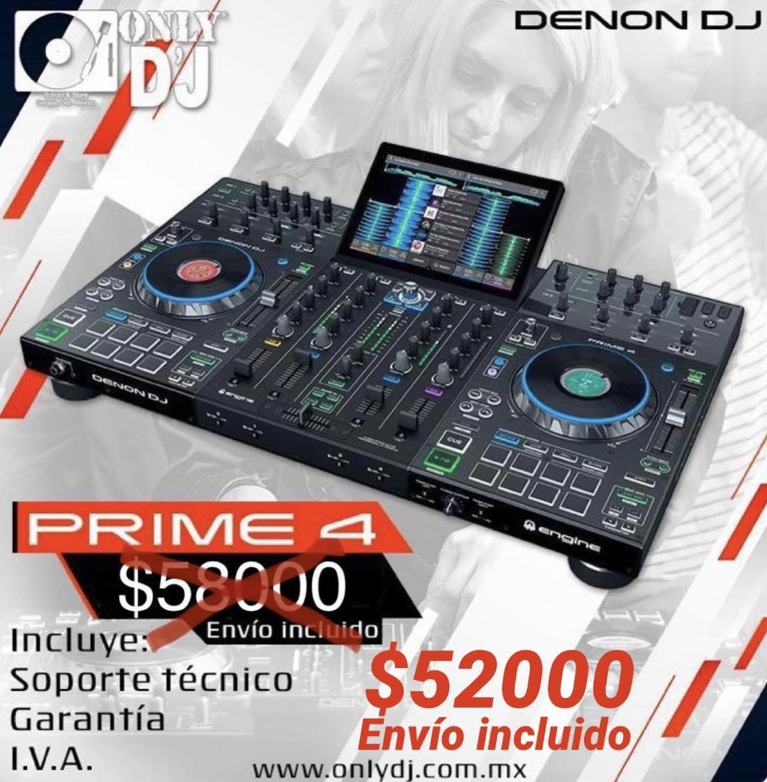 Only Dj - ¡¡¡ PROMO !!! Denon Prime4 $52000 pesos 🇲🇽... | Facebook
