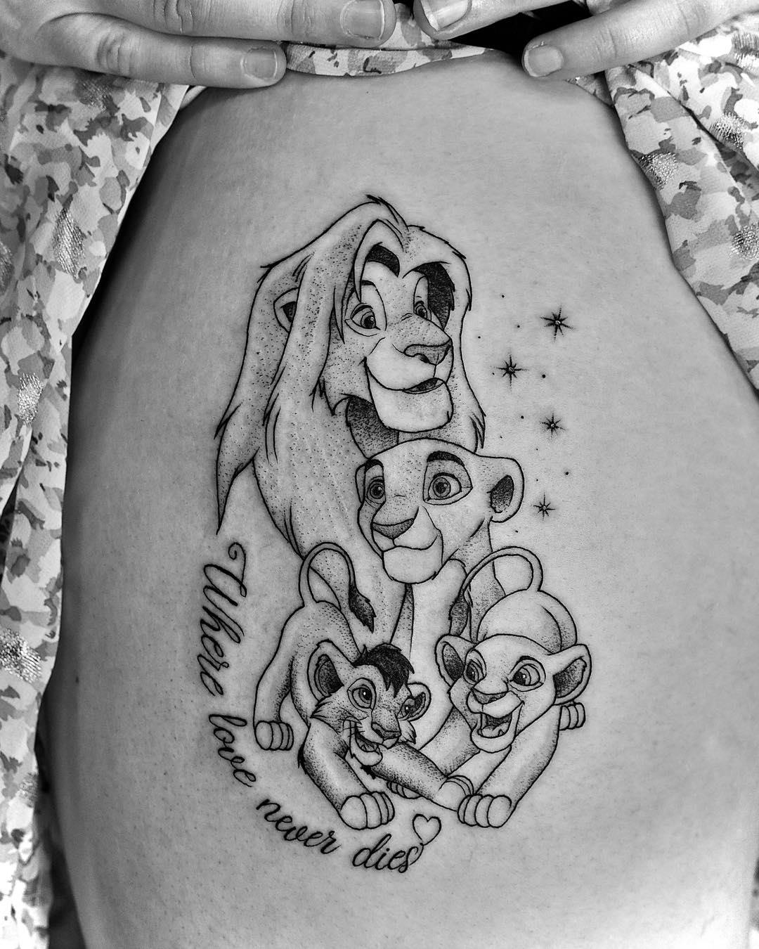 Tatouage Disney Noir Et Blanc