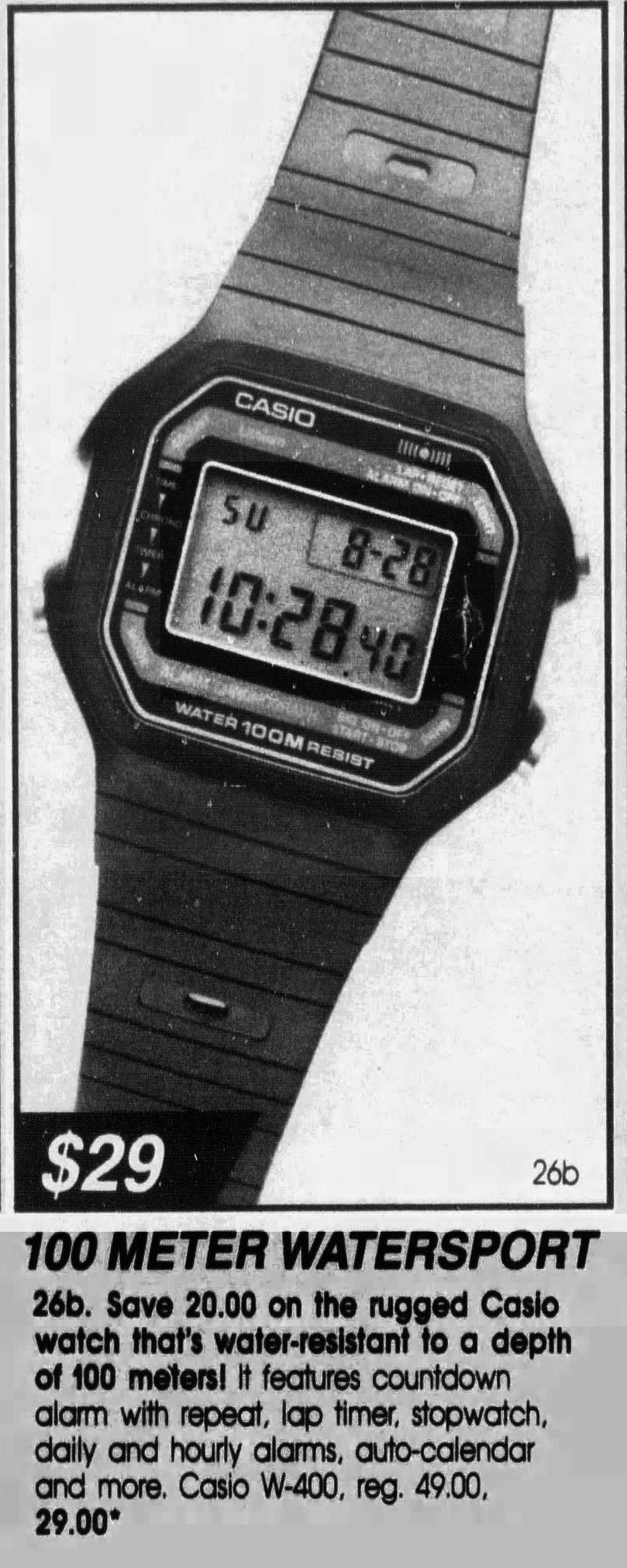 Casio w-400 versions exist