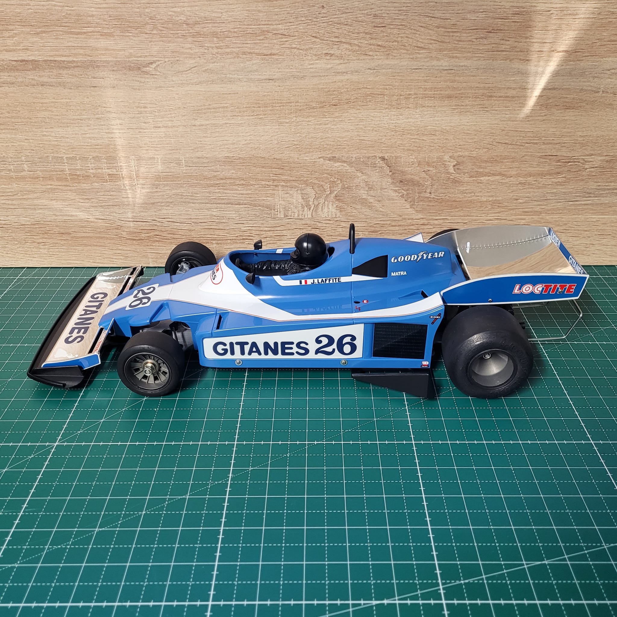 Ligier JS9 Matra F1 car with classic livery