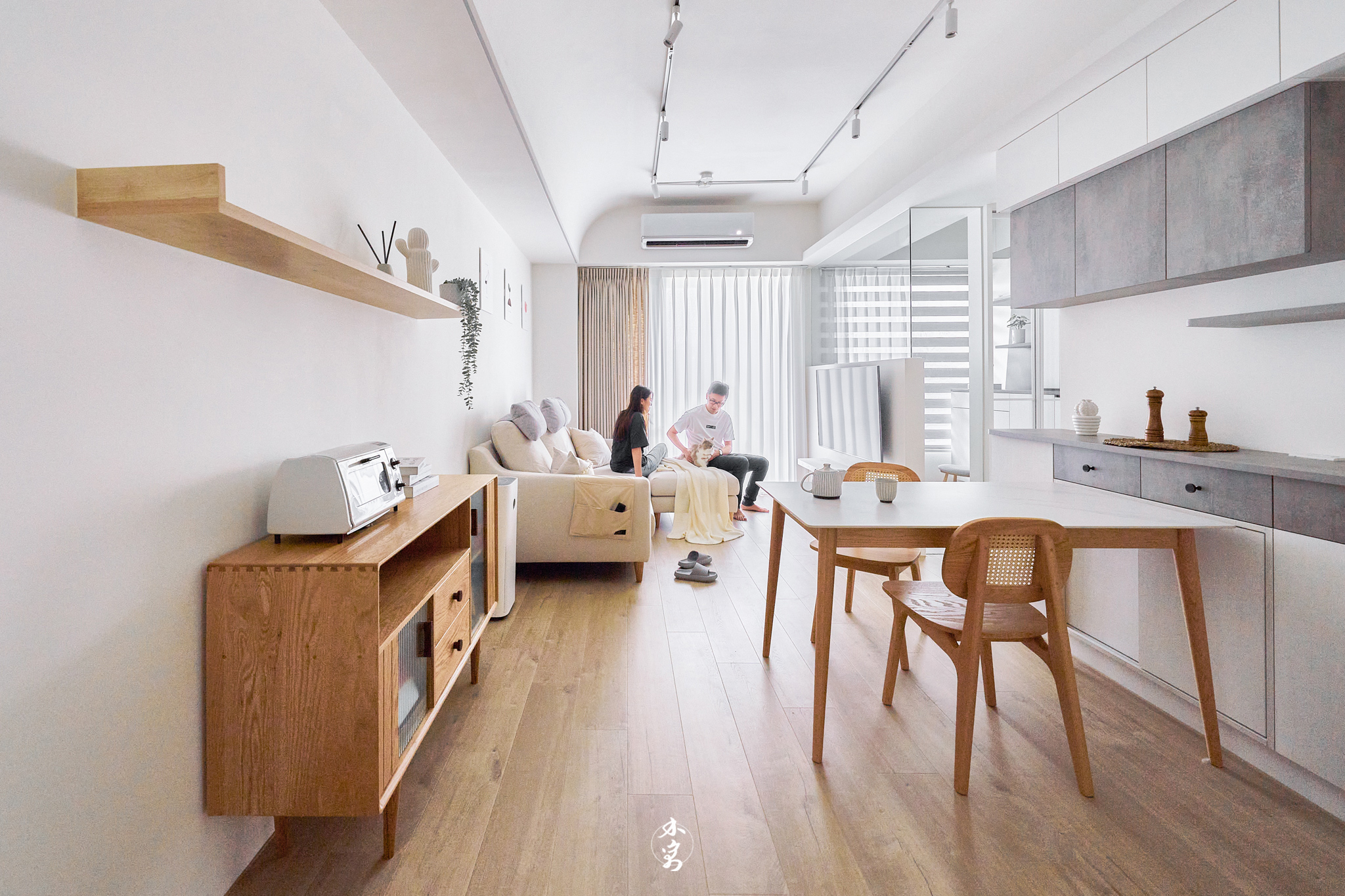 木寓設計 - / 向日 / 空間留白，把色彩留給家具家飾與居住者。...