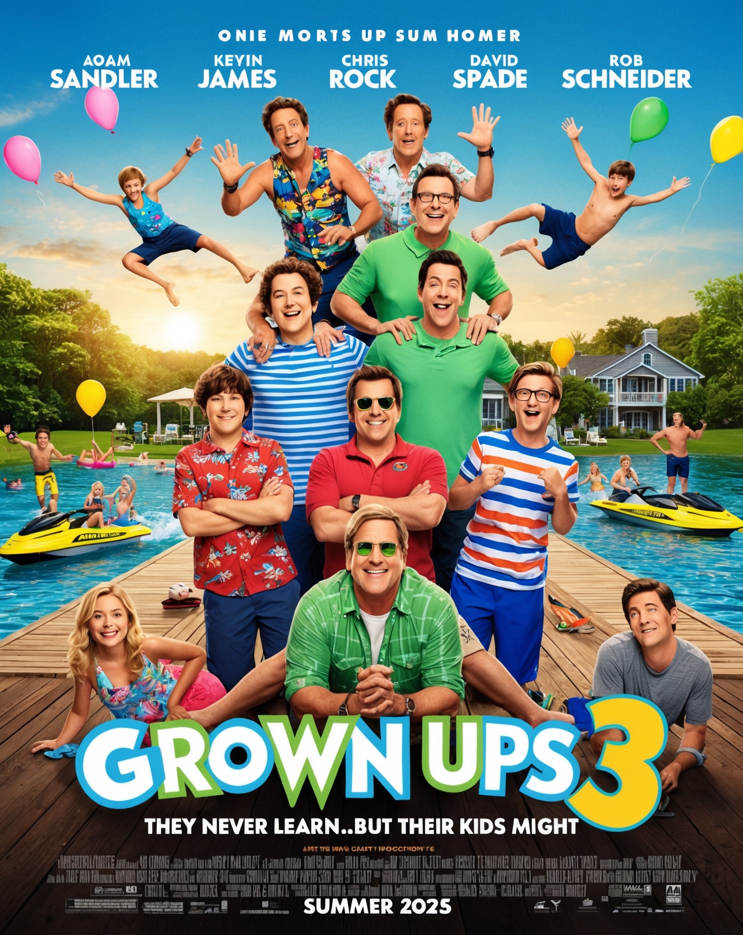 Grown Ups 3 teaser with Adam Sandler and Kevin James