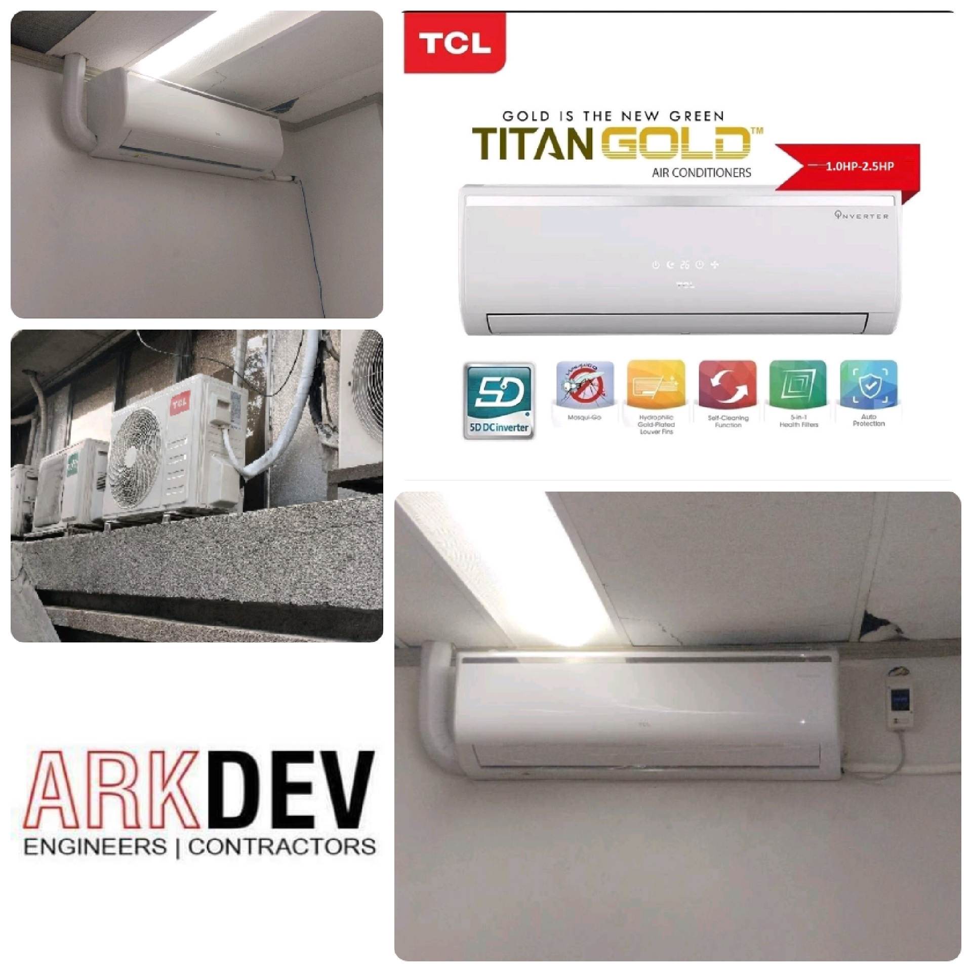 💯 DONE INSTALLATION OF TCL BRAND 💯... - Arkdev Engineering | Facebook