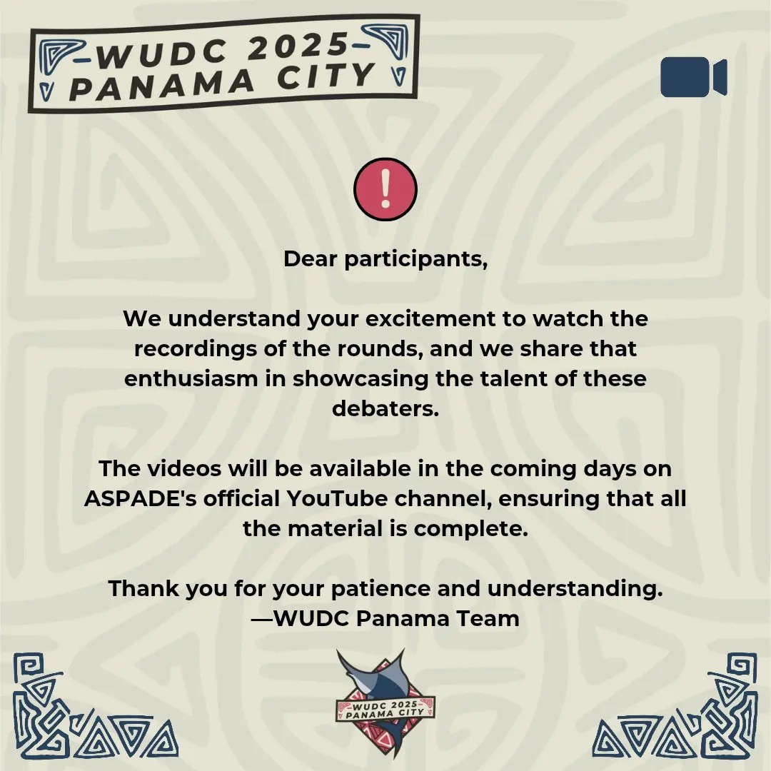 WUDC Panama 2025