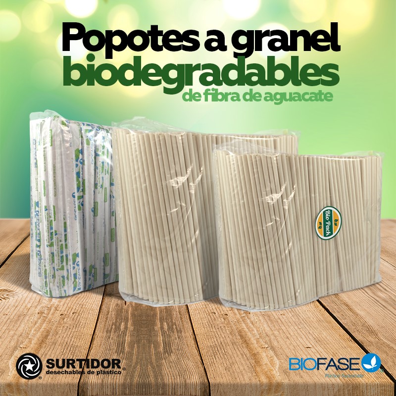 Grupo Surtidor - Popotes biodegradables a granel de fibra de semilla de ...
