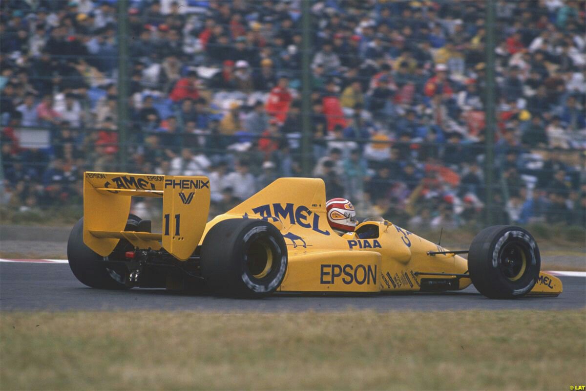 Nelson Piquet at Camel Lotus 101 V8 Judd - Japanese Grand Prix - 1989.
