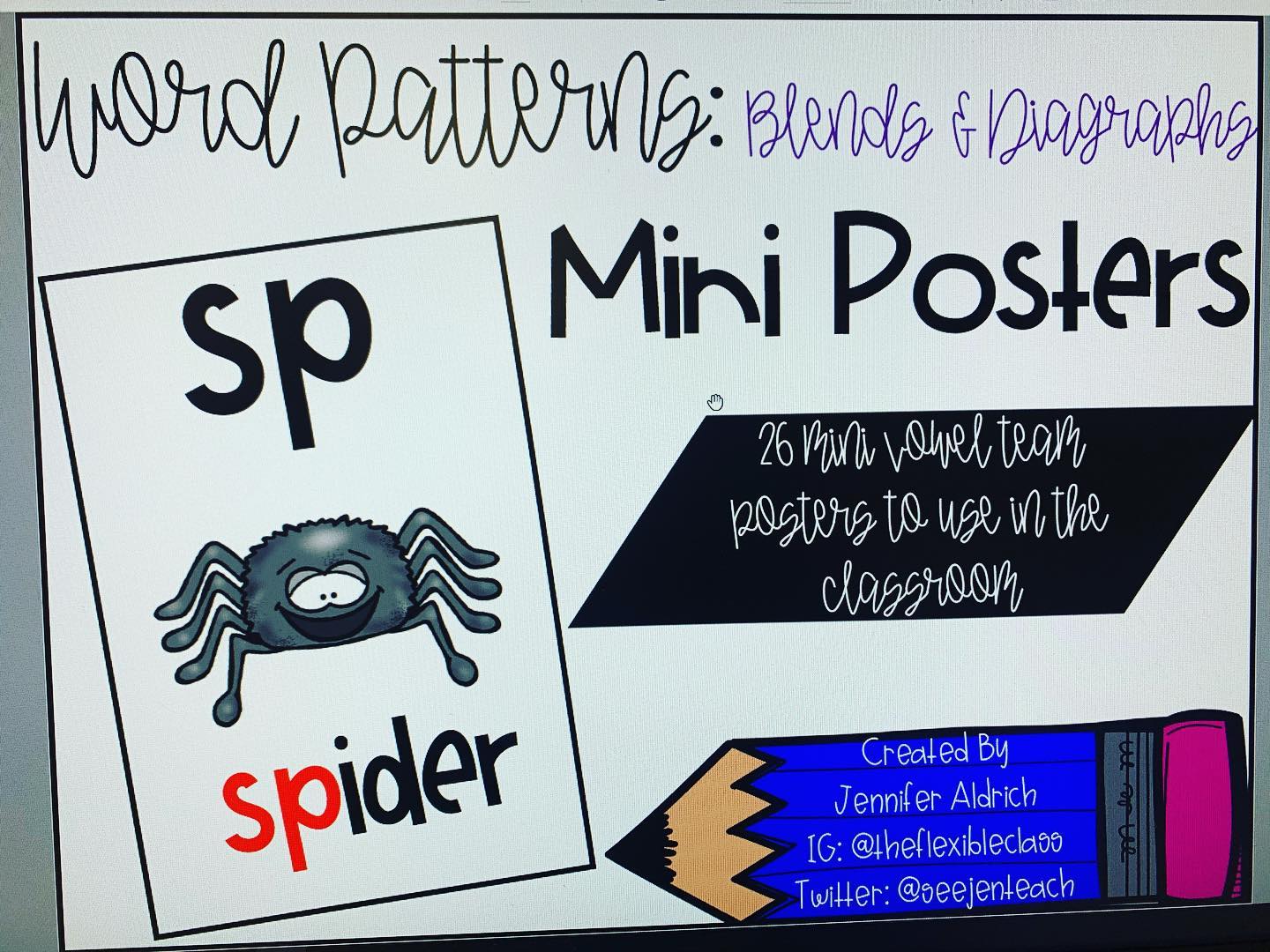 My Vowel Team Mini Posters have been... - The Flexible Class