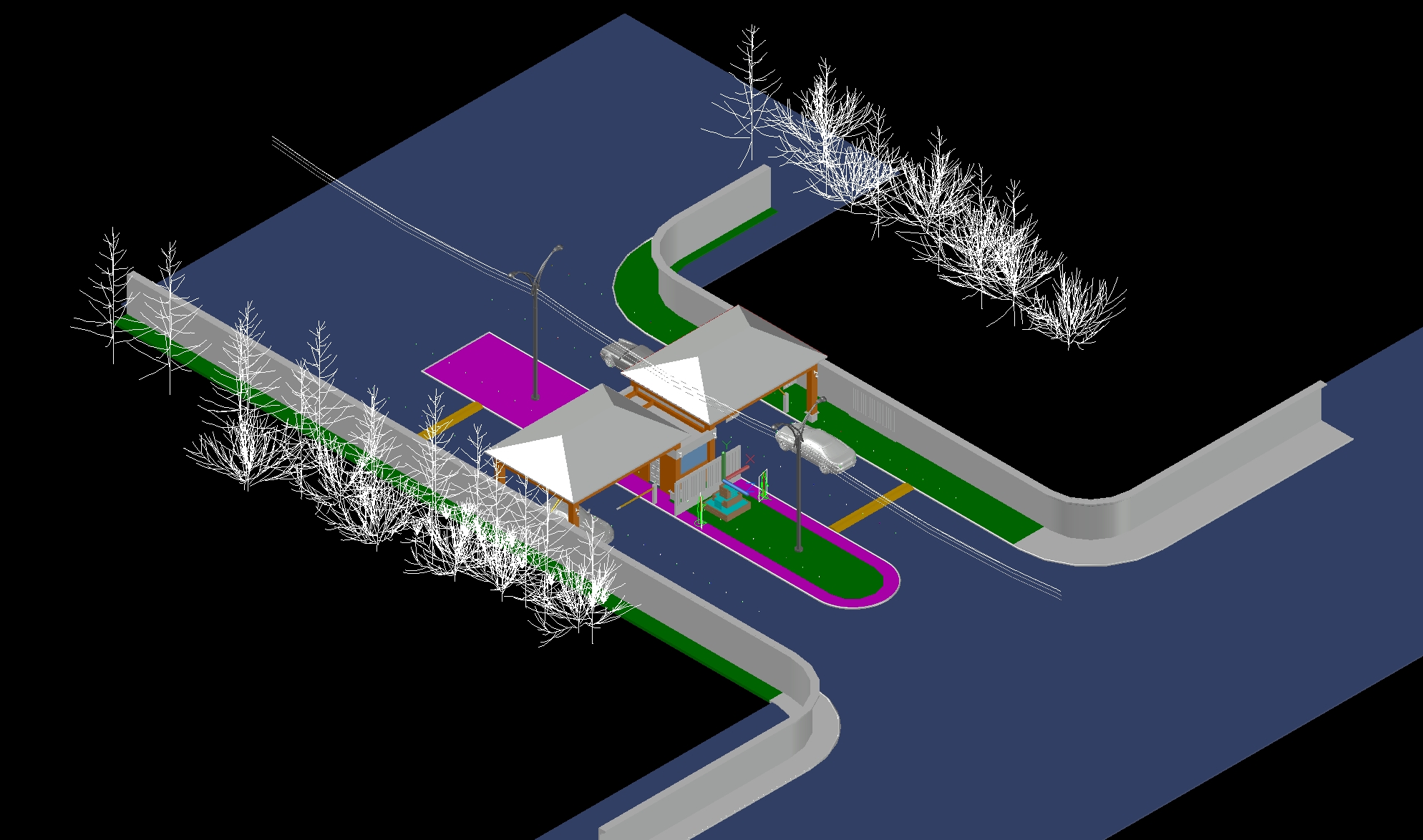 Security Check Point 3D... - DWGshare - Download Cad Blocks