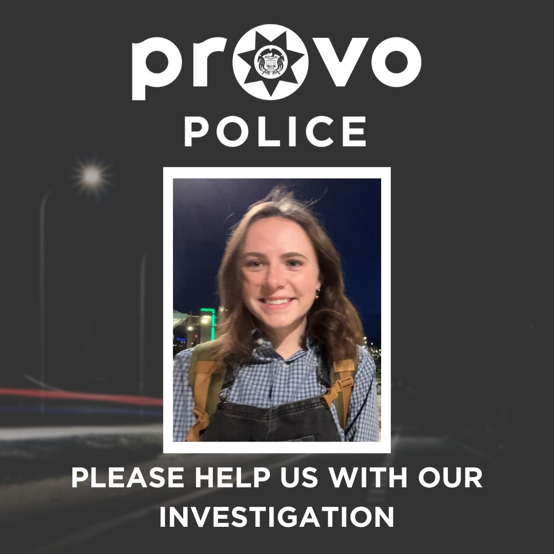 We are seeking your help in... - Provo Police Department | Facebook