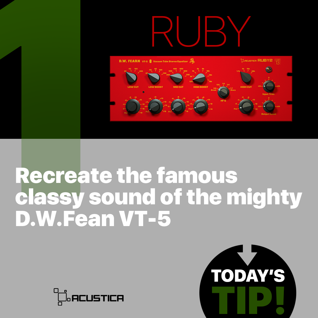 Acustica Audio - 💥 Beef up your Drum bus with today's Ruby...