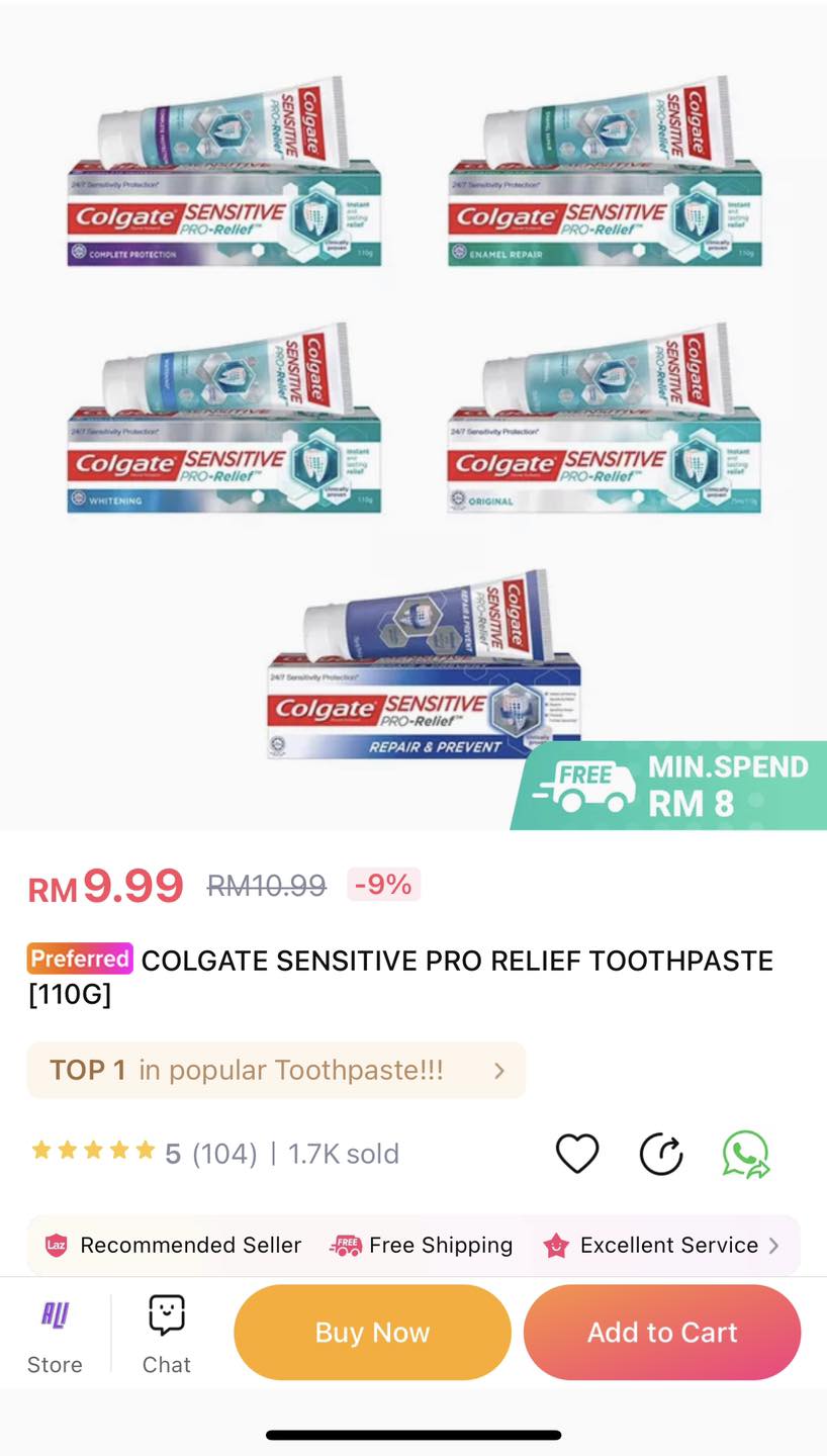 🦷 COLGATE Sensitive Pro Relief... - Freebies Land Malaysia