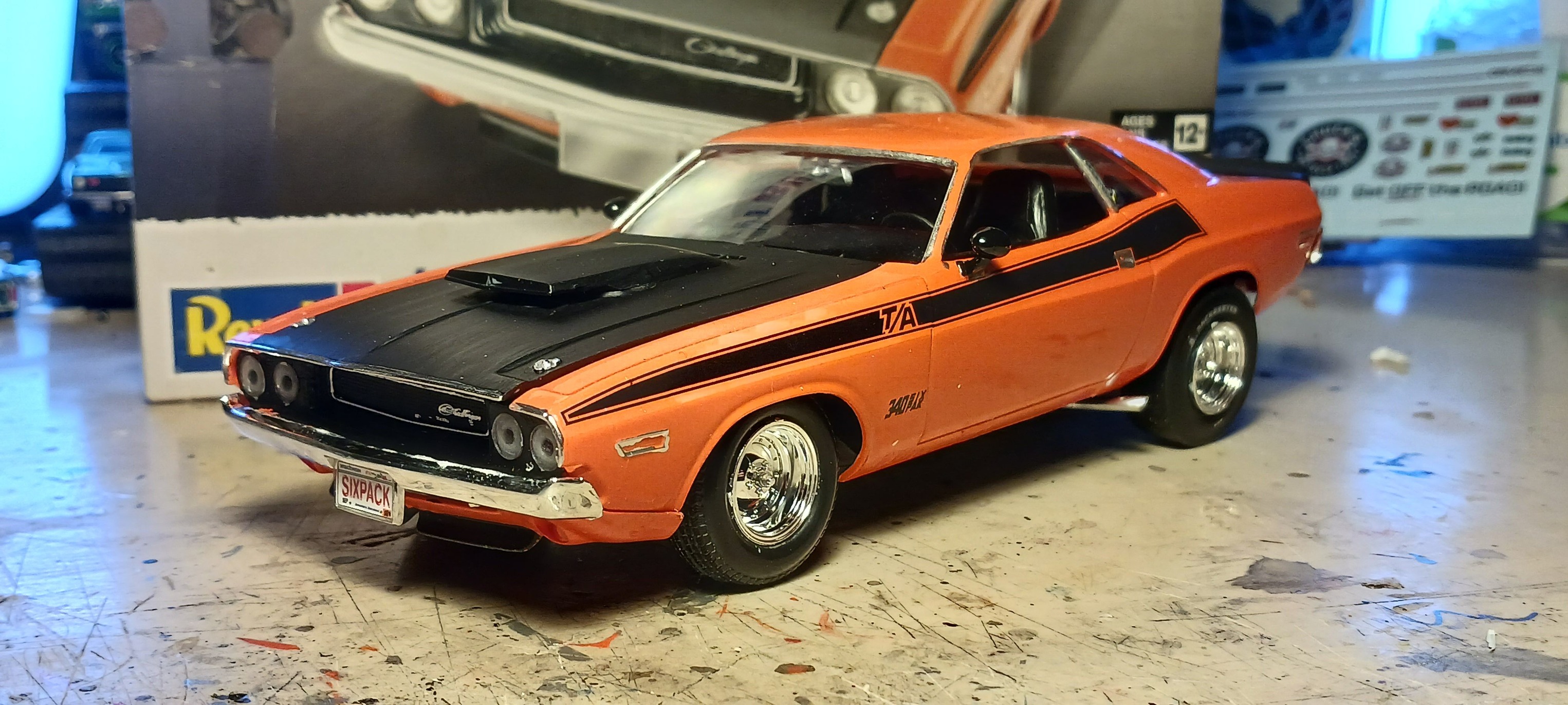 Revell 1970 Challenger T/A street machine model build