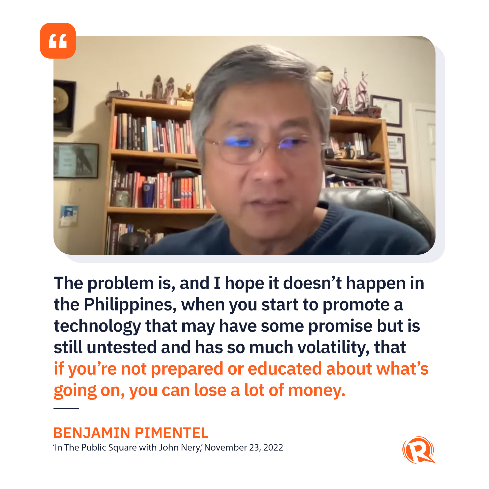 Rappler - Crypto and fintech reporter Benjamin Pimentel... | Facebook