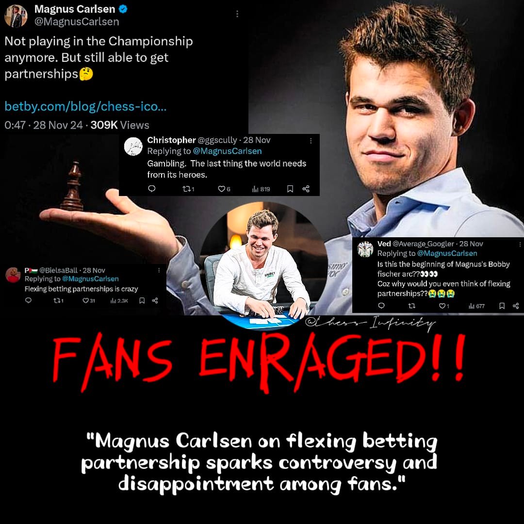 Chess Infinity - Magnus Carlsen Controversial Tweet And Partnership🤔 # ...