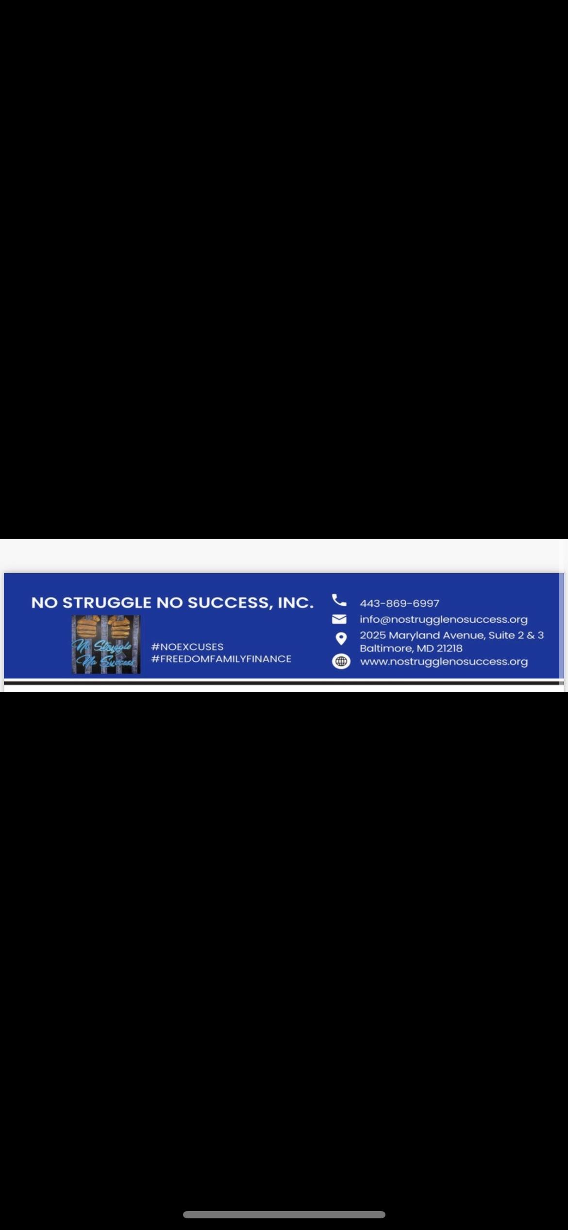 No Struggle No Success, NSNS Youth & Adult Reentry | Baltimore MD