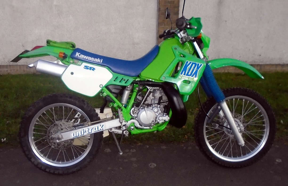 1989 Kawasaki KDX200 SR. Seller says it's only done 973 miles. For