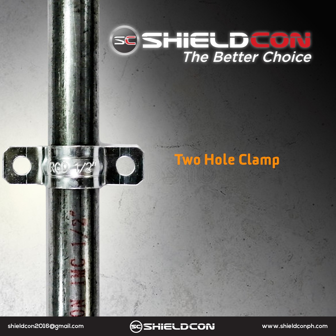 ShieldCon - Two Hole Conduit Straps are used to mount IMC...