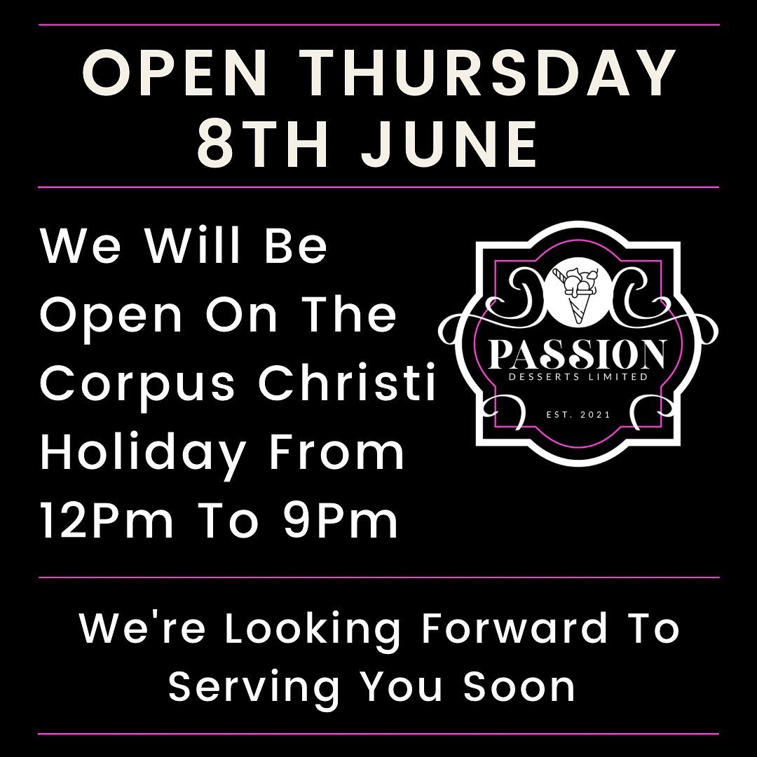Passion - We’re Open All Week Long! WE CAN’T WAIT TO SERVE YOU! A whole ...