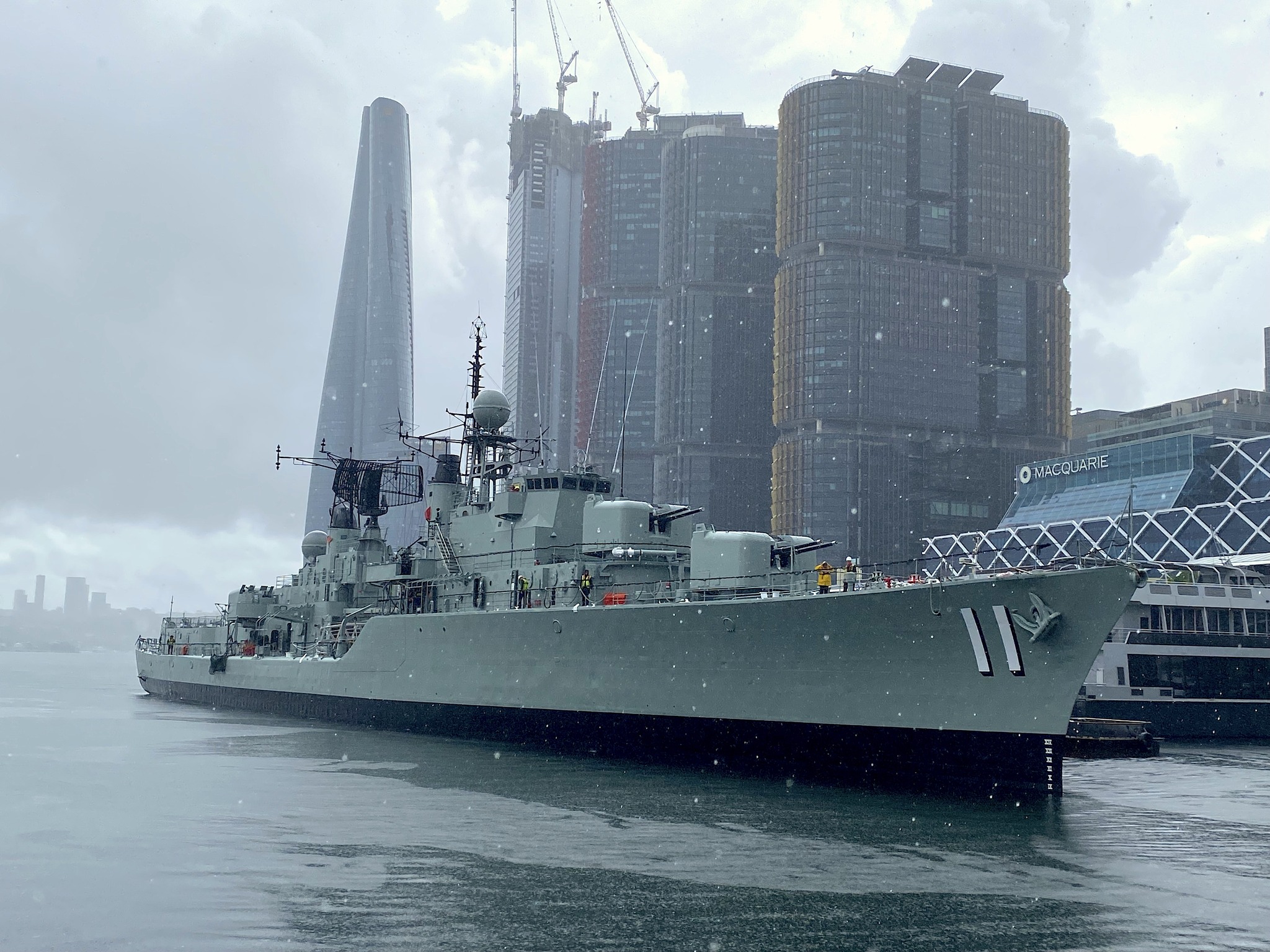 Australian - Welcome home HMAS Vampire! Not even the rain could dampen ...