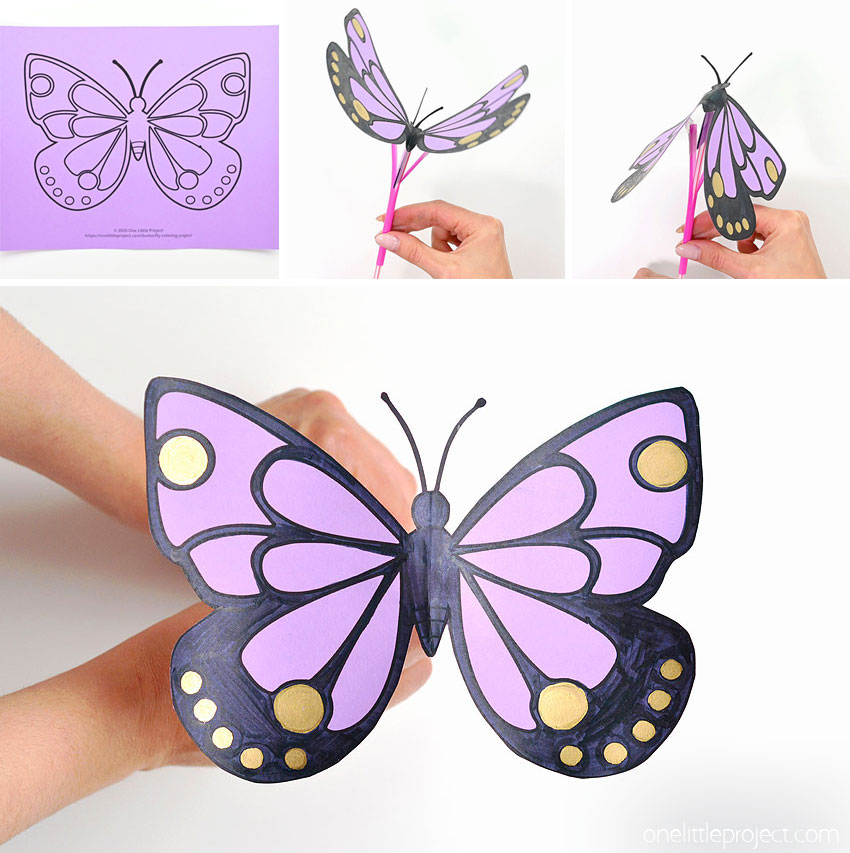 FLAPPING BUTTERFLY CRAFT - so COOL!... - One Little Project | Facebook