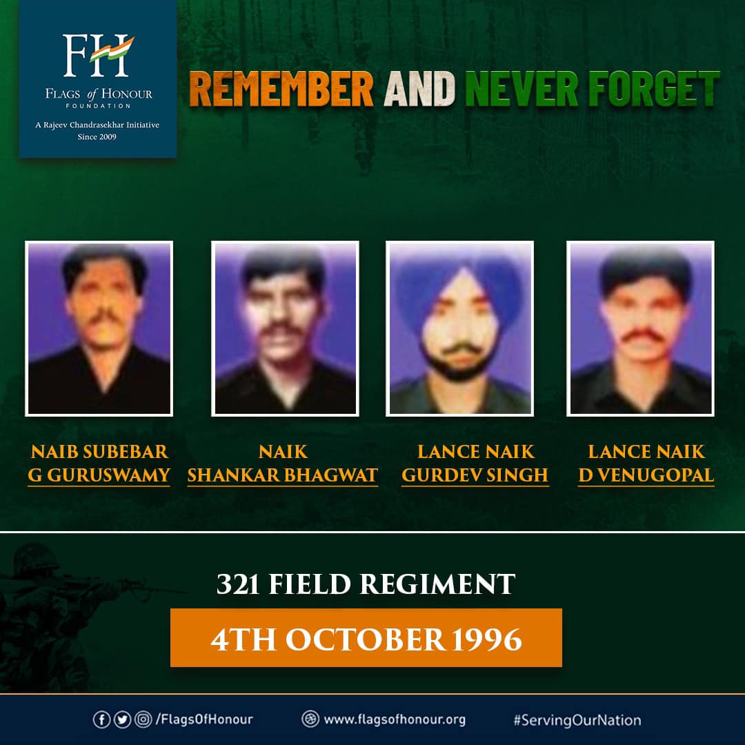 Flags of Honour - The Bravehearts of 321 Fd Regt, Nb Sub G... | Facebook