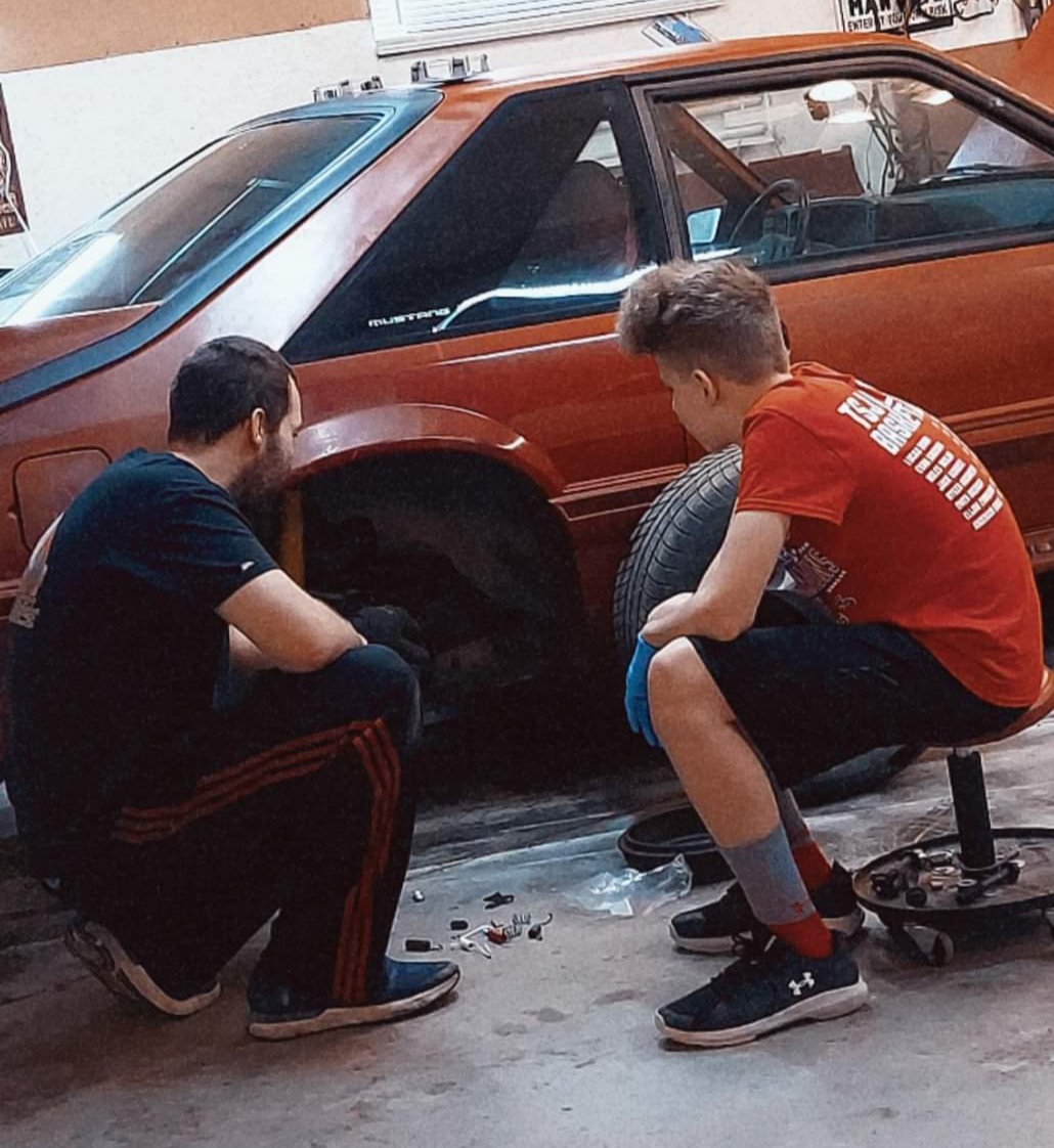 Restoring a 1987 Ford Mustang as a first car with my son