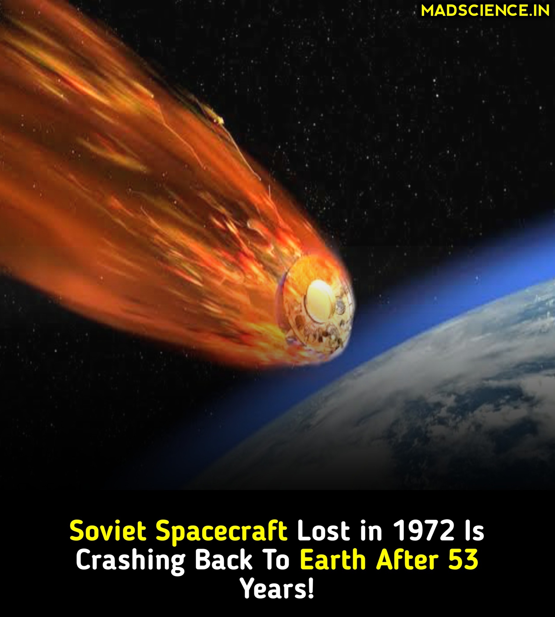 Soviet Venus probe Kosmos 482 to reenter Earth's atmosphere