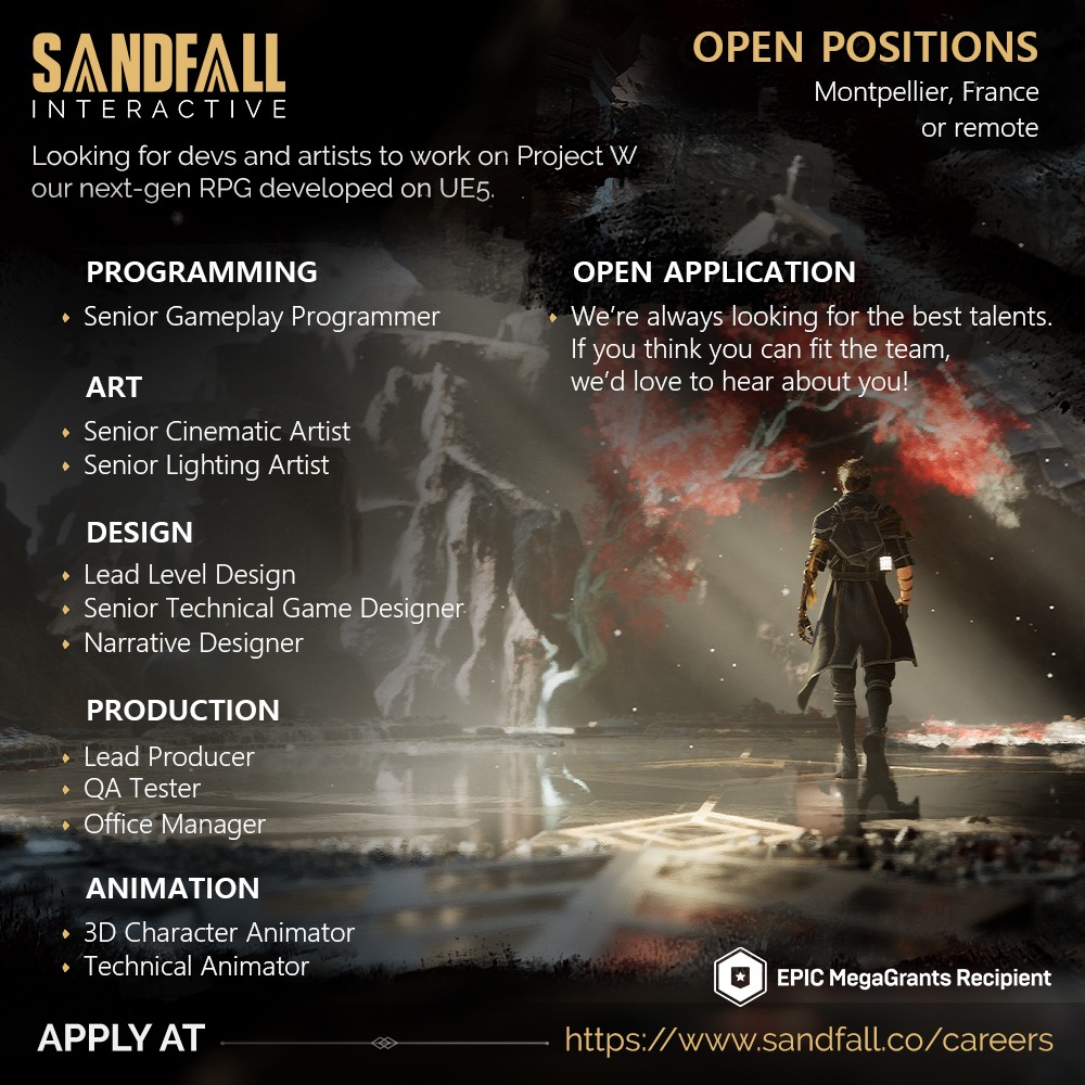 Sandfall Interactive - Sandfall is hiring! Join us to work on Project W ...