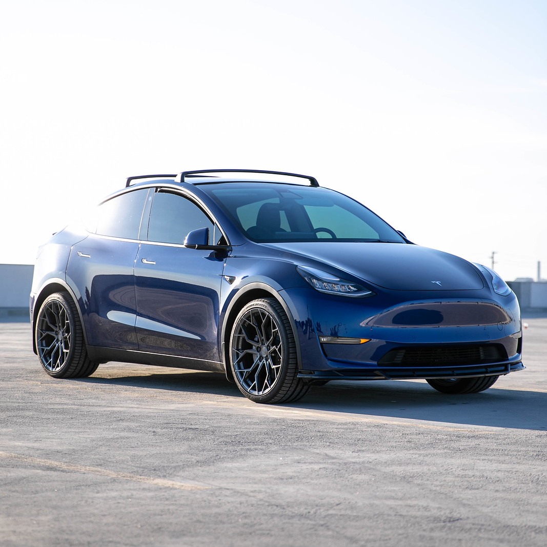 Stance Wheels - Electrifying. Tesla Model Y fitted with...
