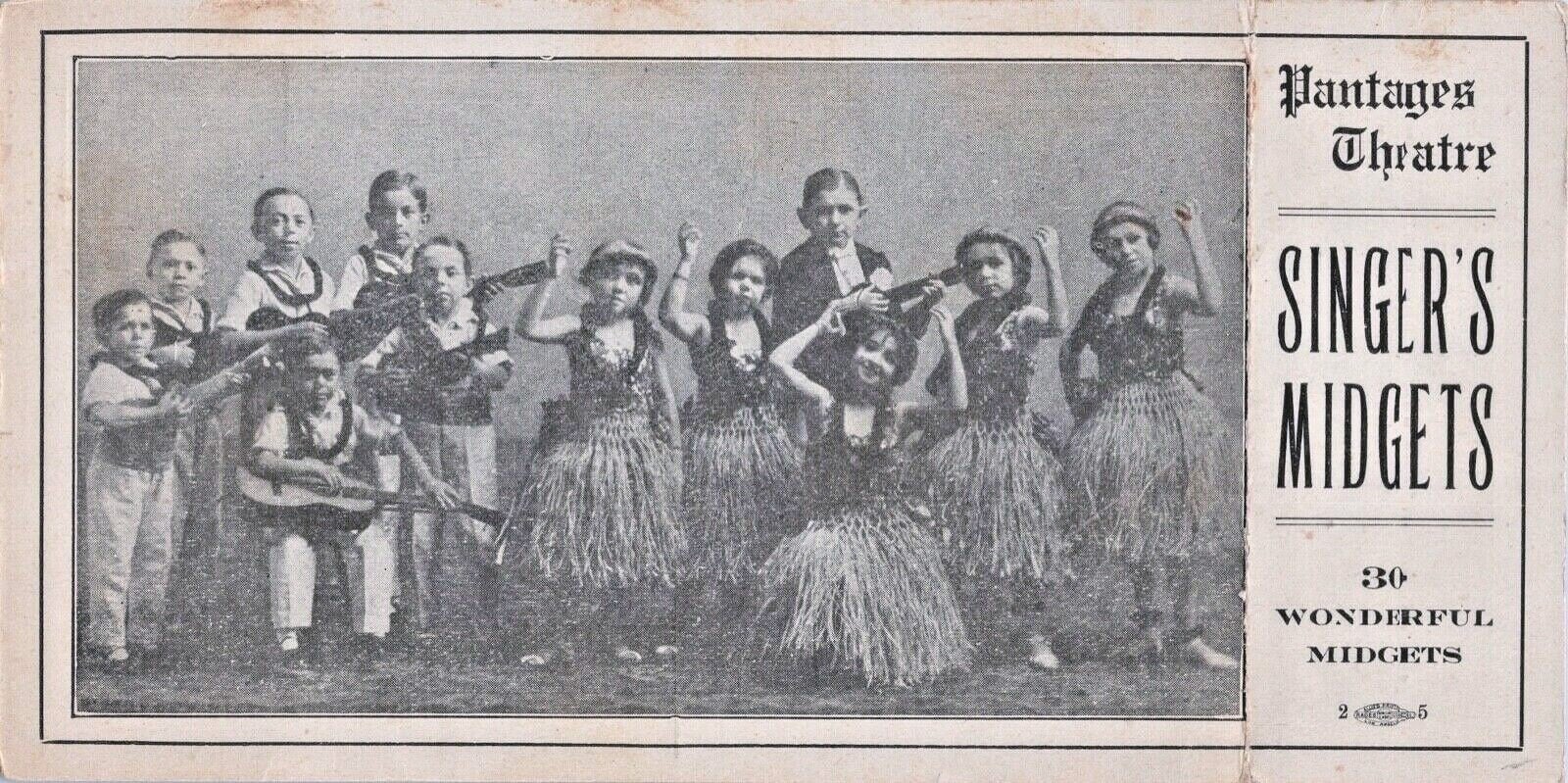 VAUDEVILLE! | This is the earliest group (partial shown here) of Singer ...
