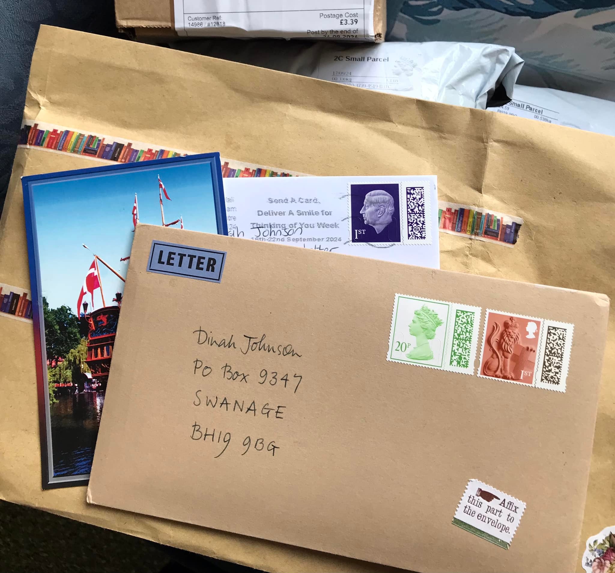 When our lovely Postman Paul handed over my post today he said 
