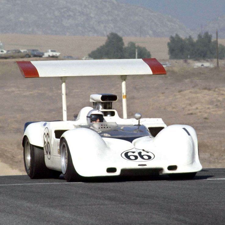 1968 Can-Am Riverside Los Angeles Times Grand Prix Jim Hall drives