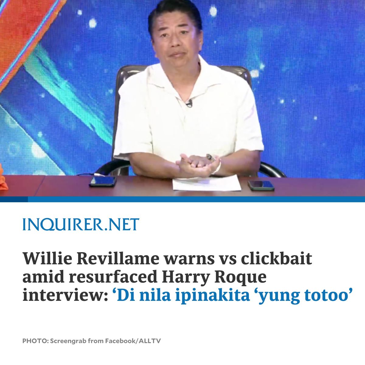 INQUIRER.net - Willie Revillame showed a longer clip from his 2020 ...