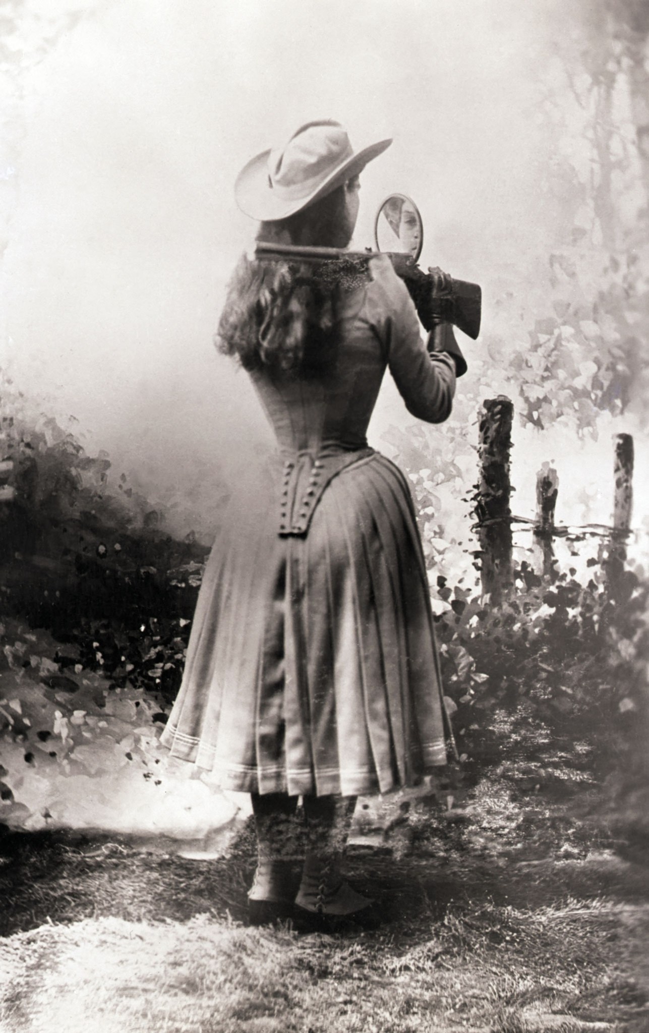 Annie Oakley, 1903 (Colorized). #annieoakley