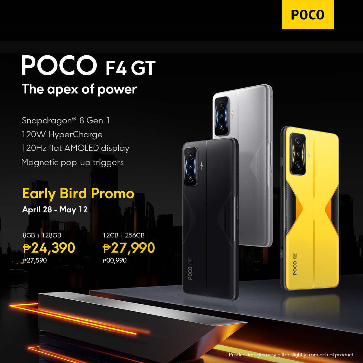 The POCO F4 GT is now available at early bird prices! Get yours on 