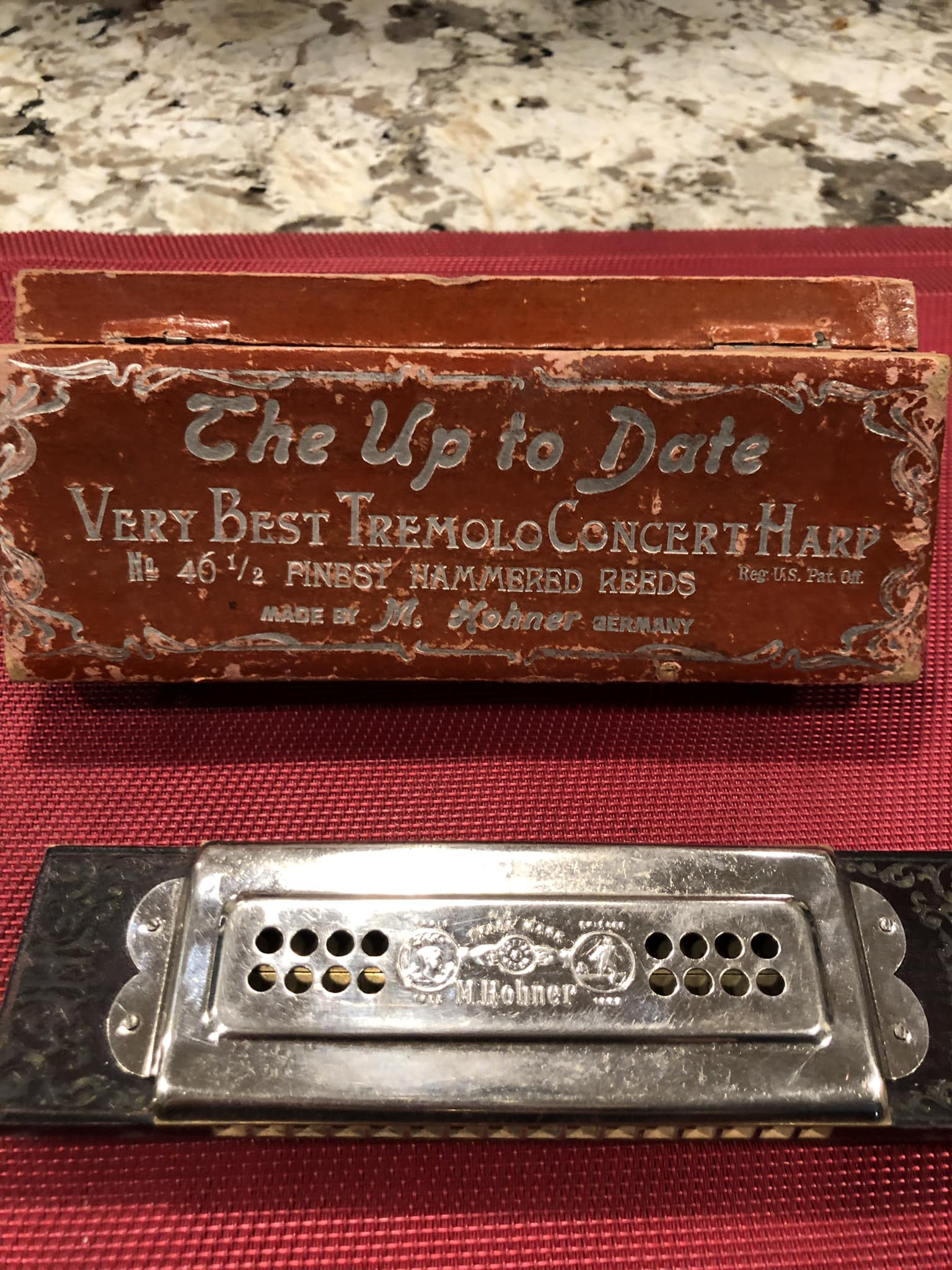 2007 Hohner 150th anniversary gold plated harmonica
