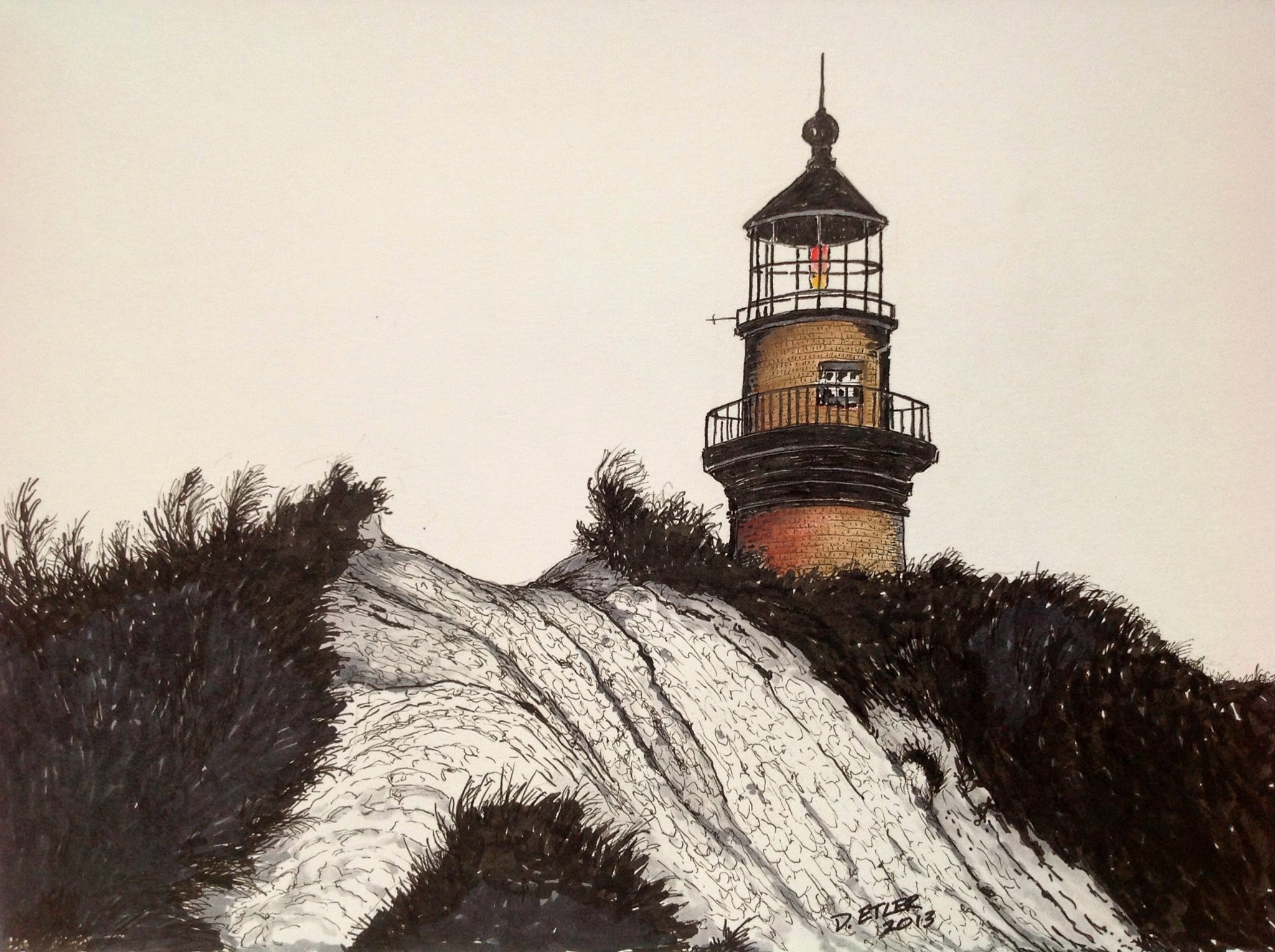 Cape Cod Pen and Ink: David C. Etler