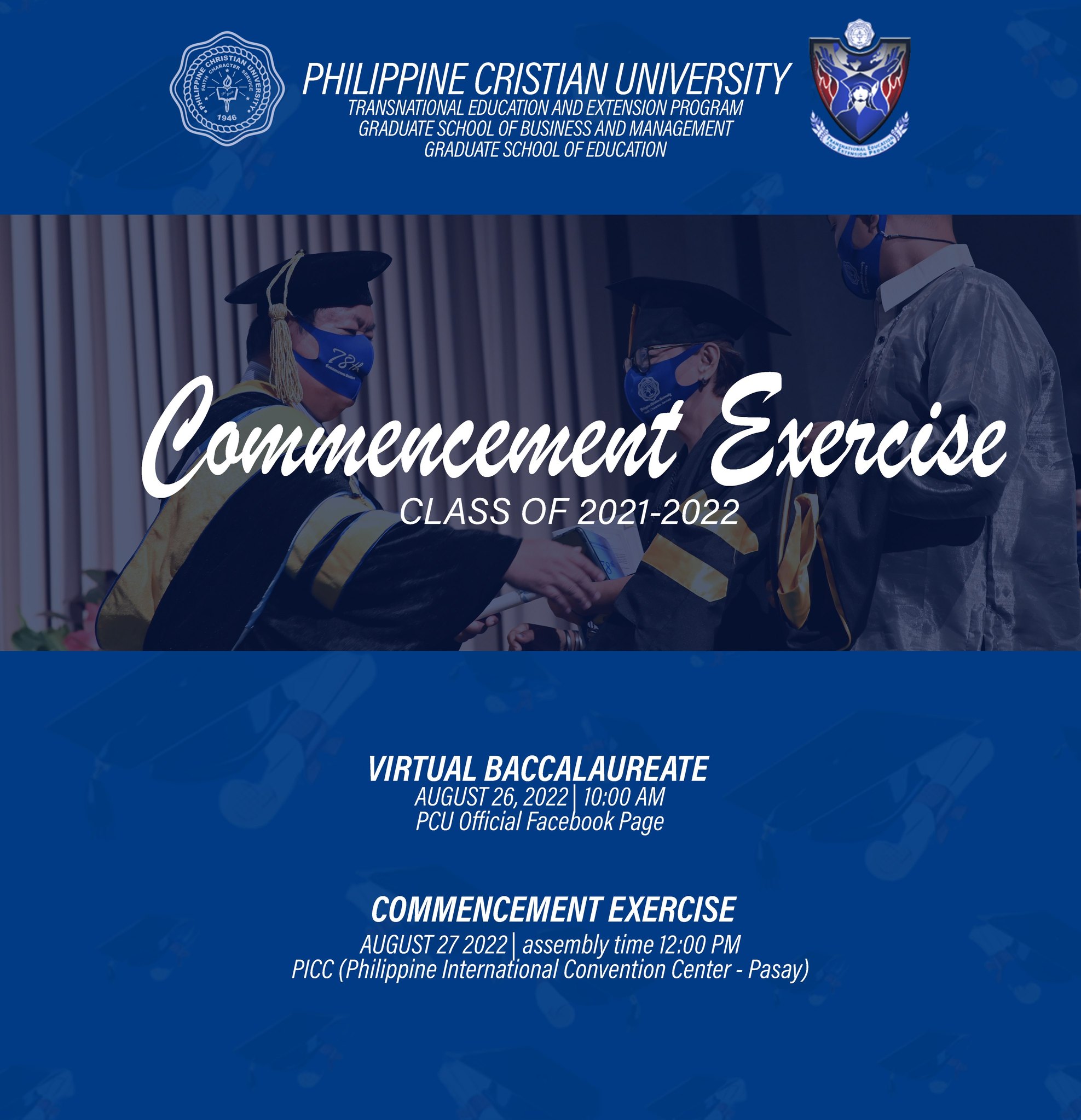 PCU Cavite - Graduate School of Education - RSVP GRADUATION RITES Face ...