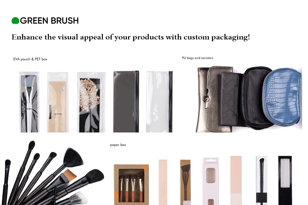 GREEN BRUSH - Elevate Your Custom Makeup Brush with Stunning Packaging ...