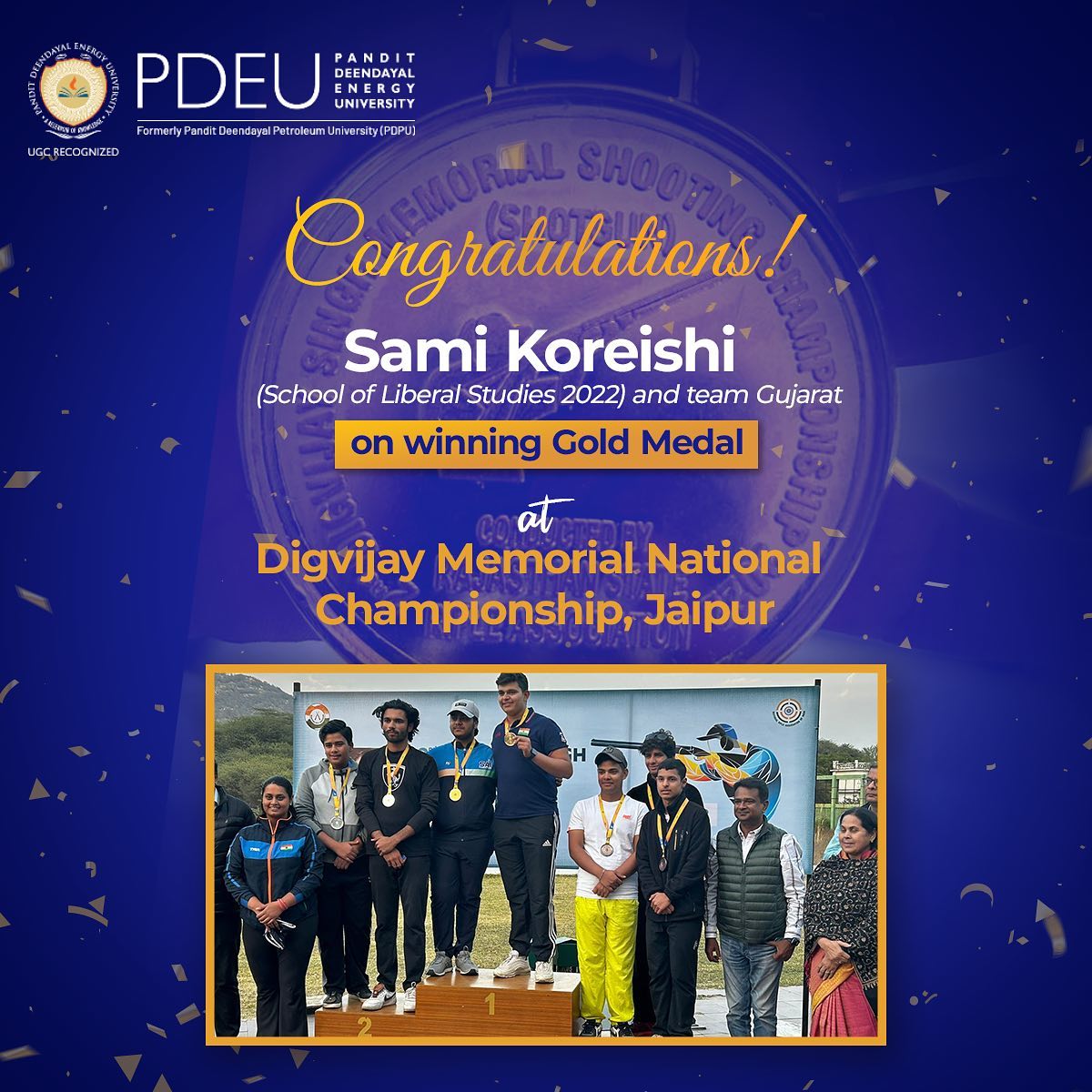 Pandit - Pandit Deendayal Energy University congratulates Sami Koreishi ...