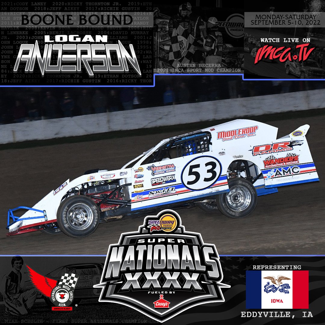IMCA Racing - 🏆 BOONE BOUND 🏆 🏁 Logan Anderson 🇺🇸... | Facebook